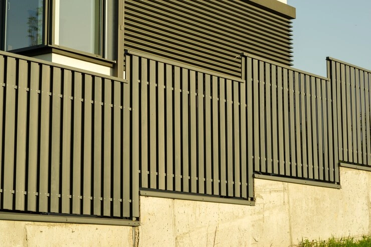 Metal Fence Near House